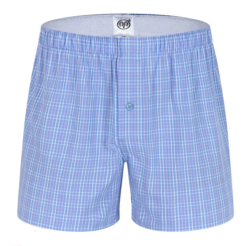 100% Cotton Men's Loungewear Loose Shorts