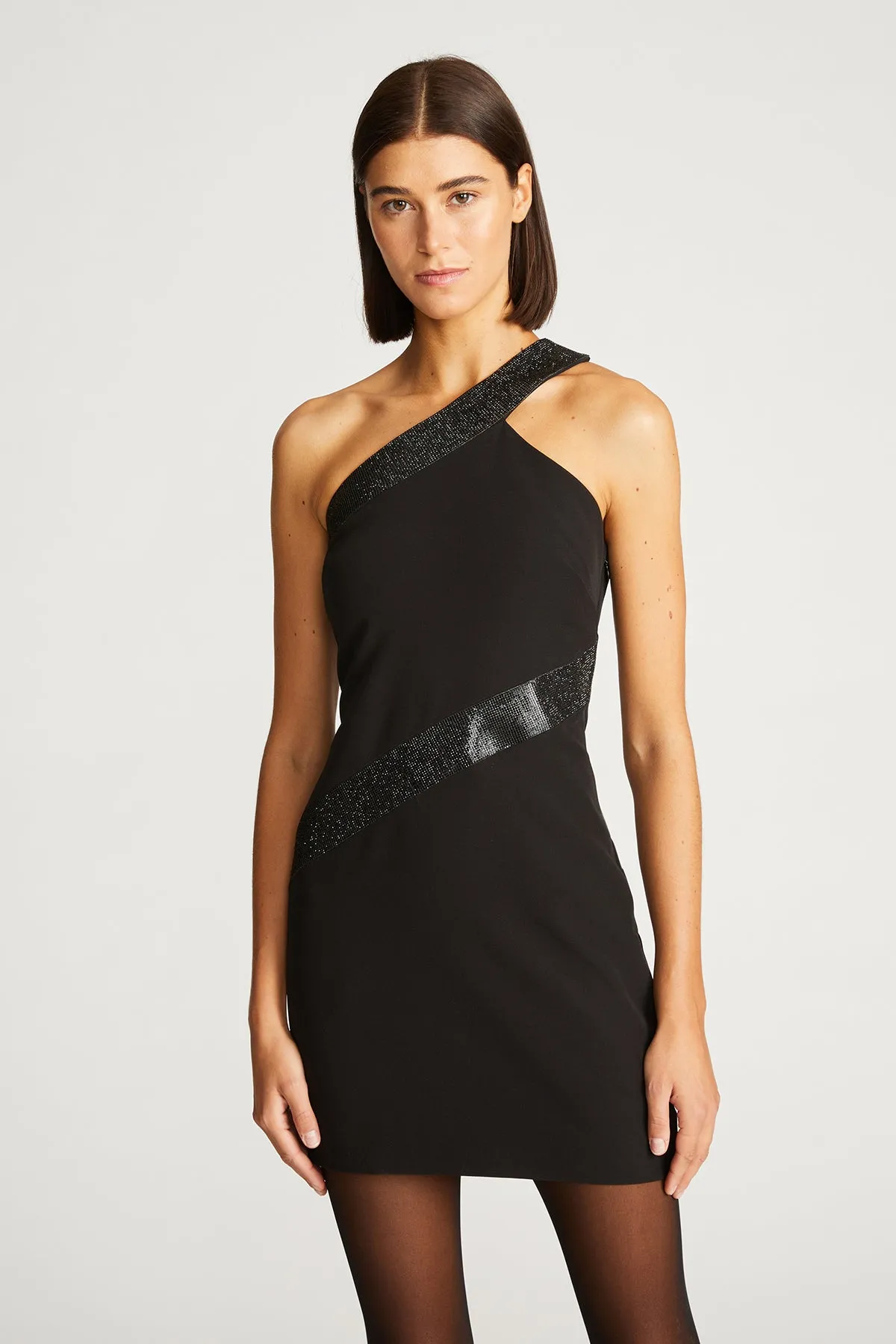 Auriel Dress In Stretch Crepe