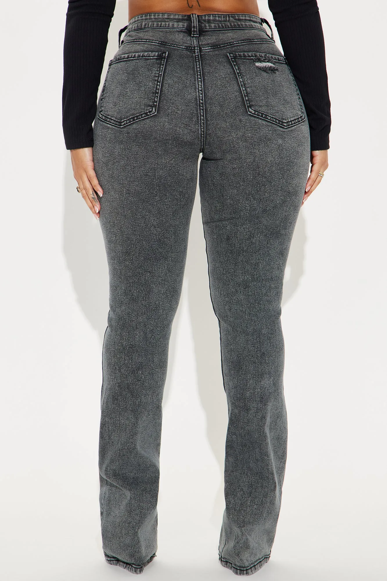 Babetown Bootcut Jeans - Grey