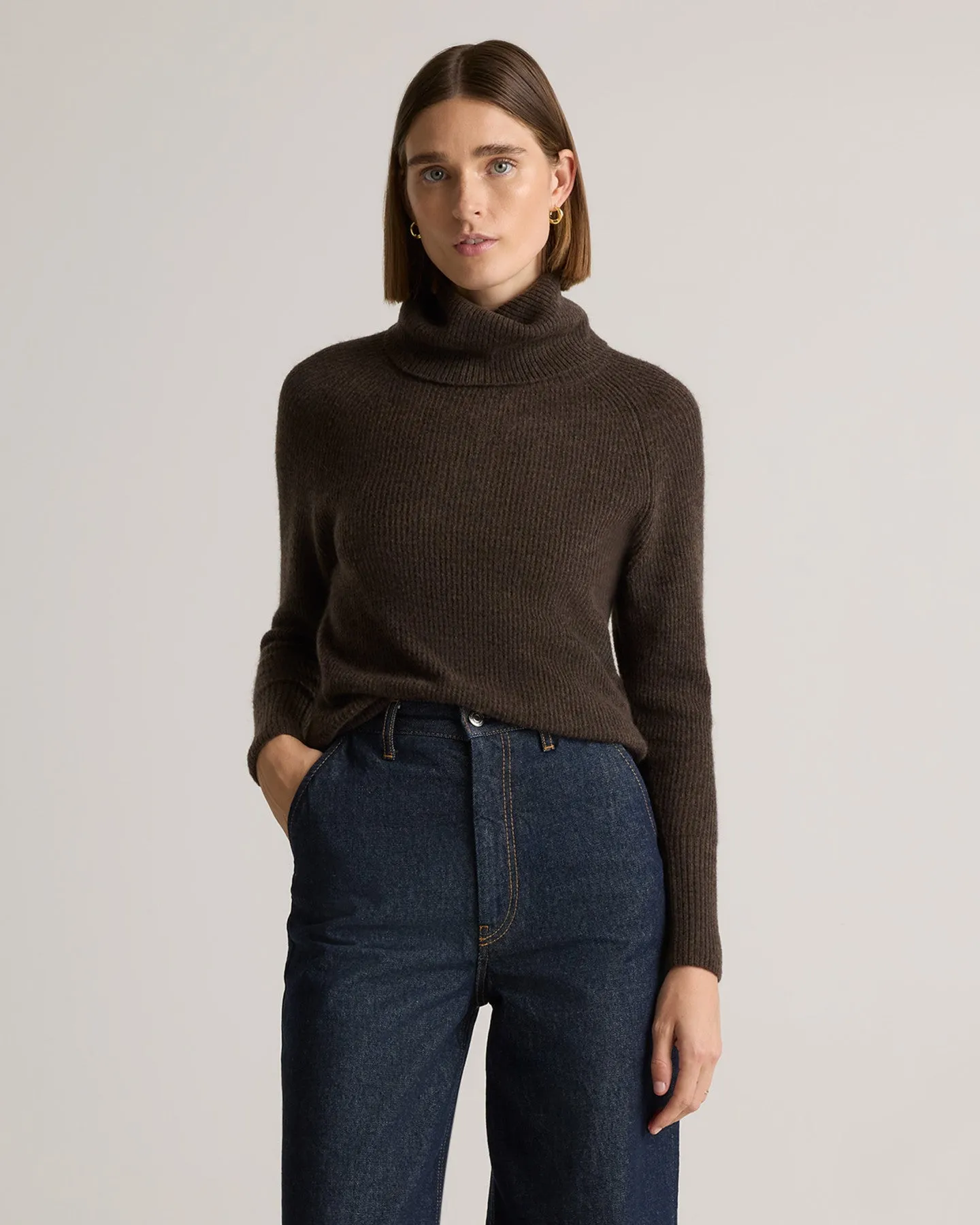Baby Alpaca-Wool Turtleneck