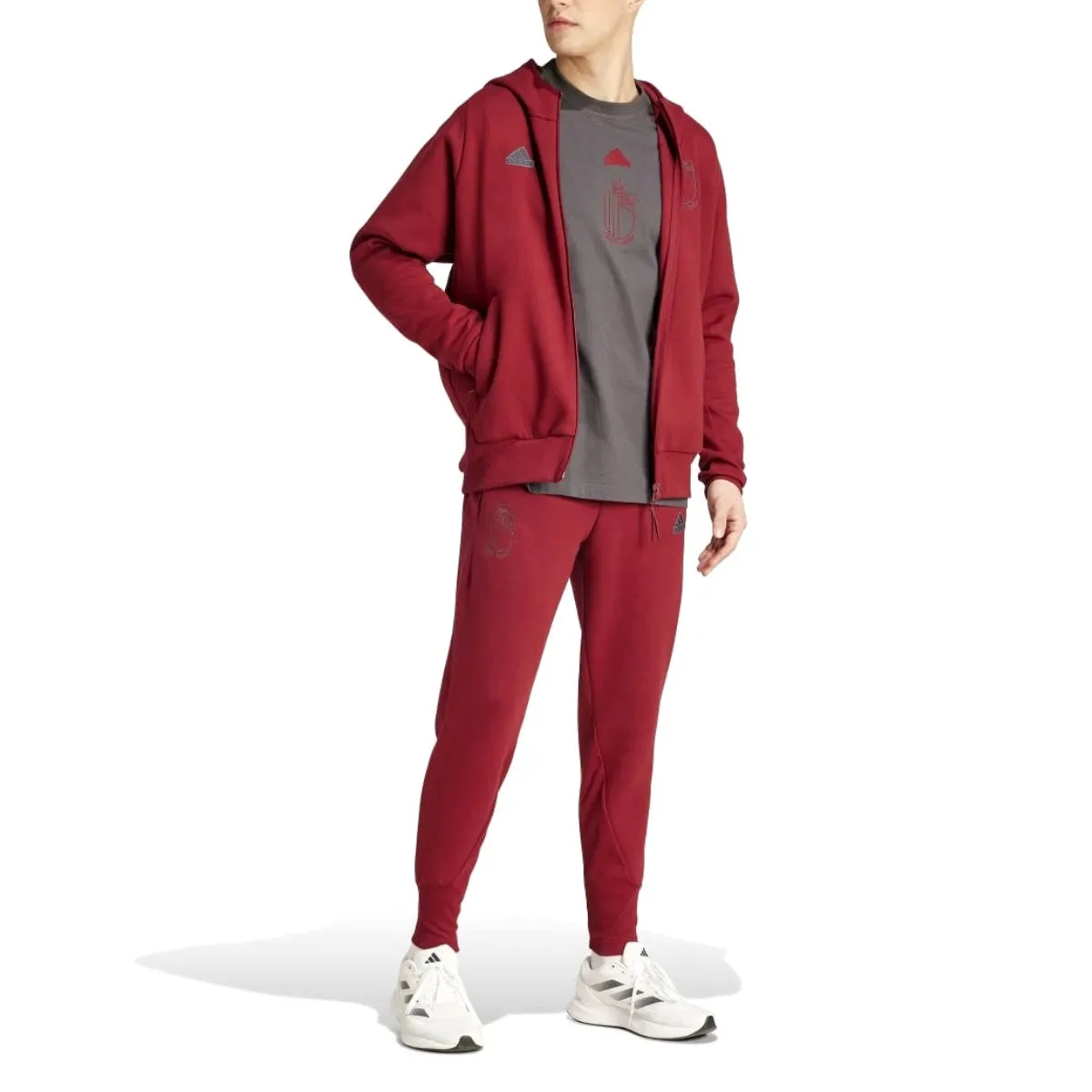 Belgium Casual Travel hooded presentation tracksuit 2024/25 - Adidas
