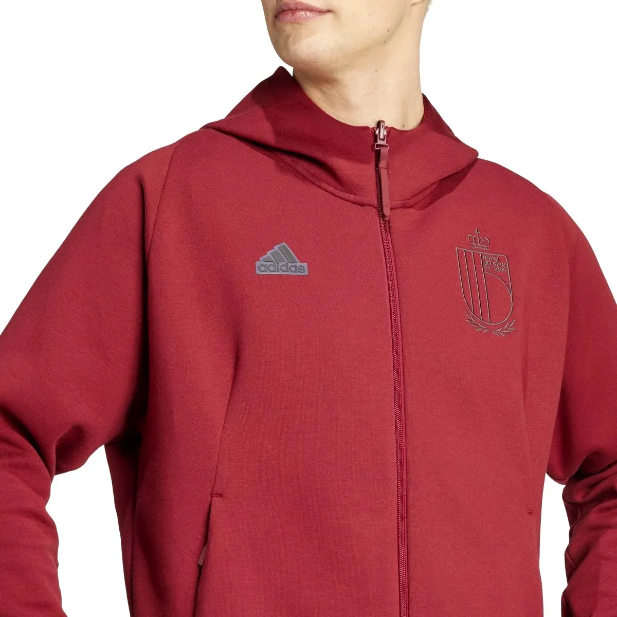 Belgium Casual Travel hooded presentation tracksuit 2024/25 - Adidas