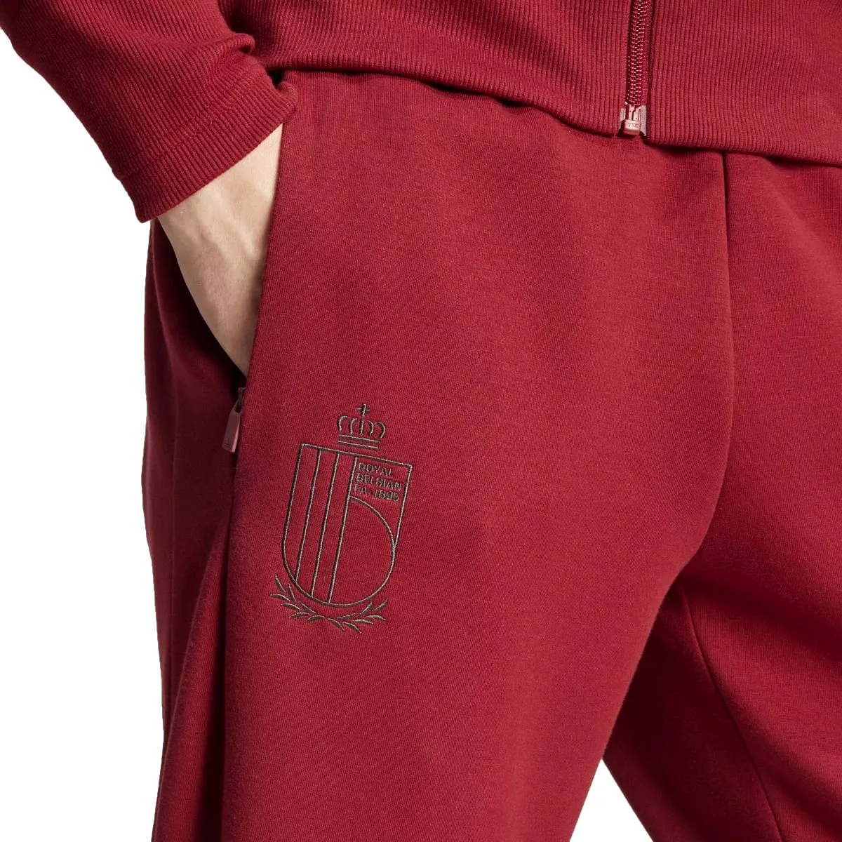 Belgium Casual Travel hooded presentation tracksuit 2024/25 - Adidas