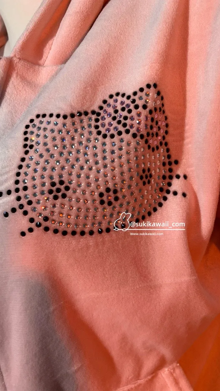 Bling Kitty Pink Tracksuit Set SK350