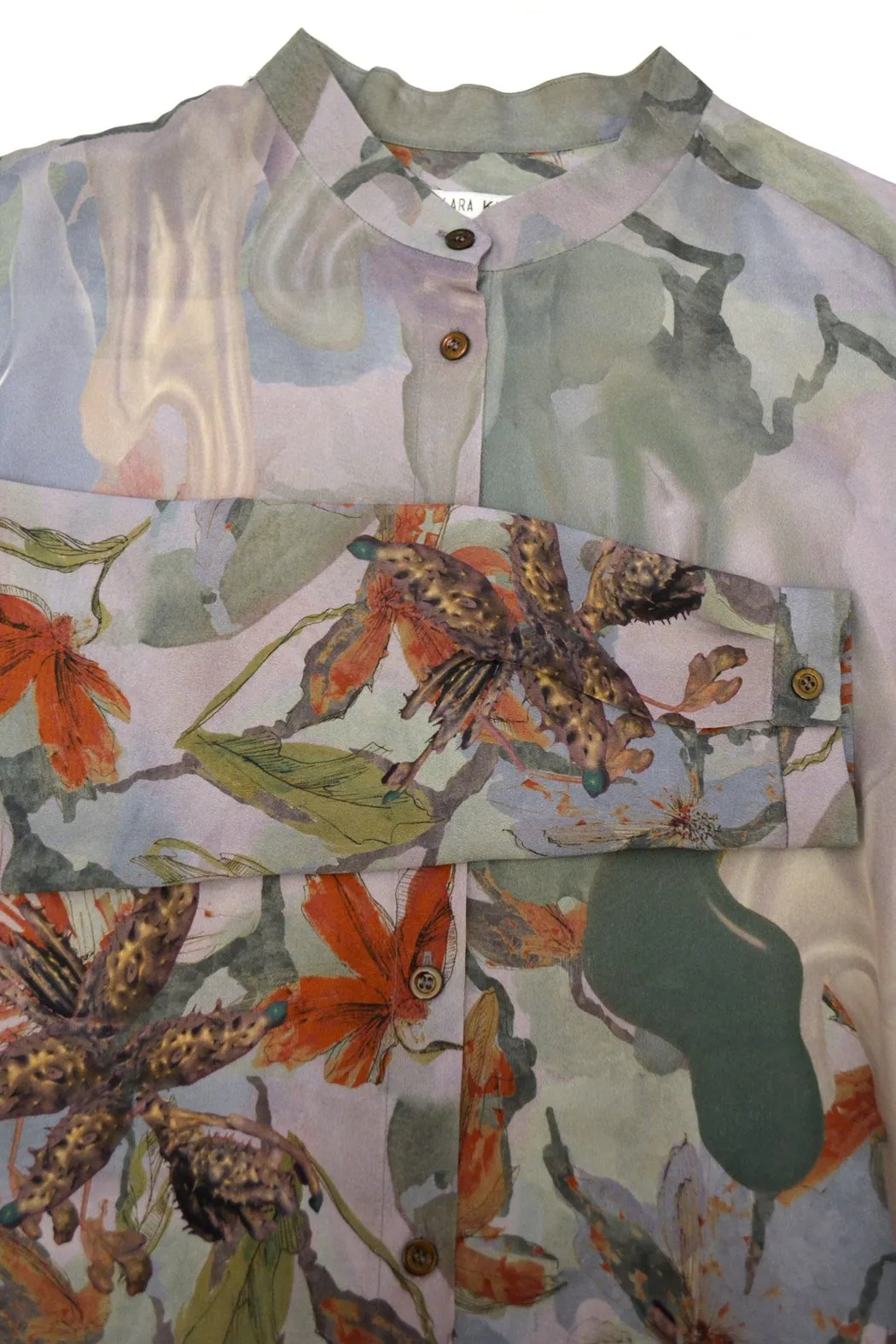 Blouse Print Wax-Red