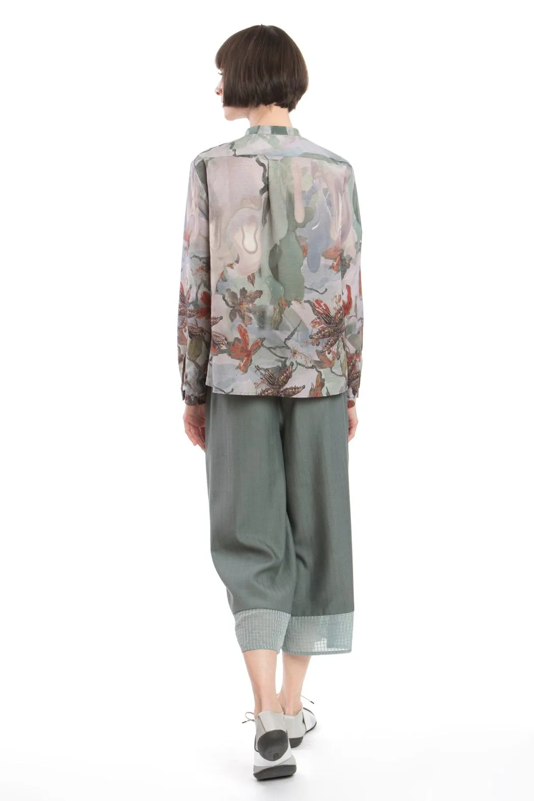 Blouse Print Wax-Red