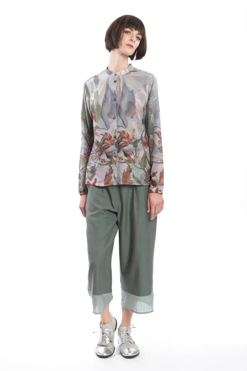 Blouse Print Wax-Red