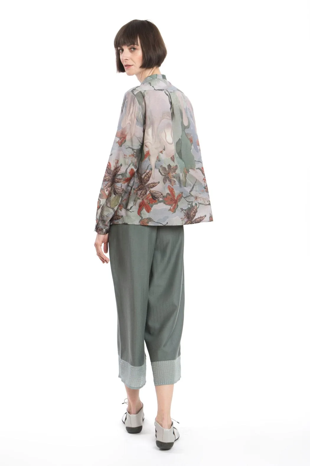 Blouse Print Wax-Red