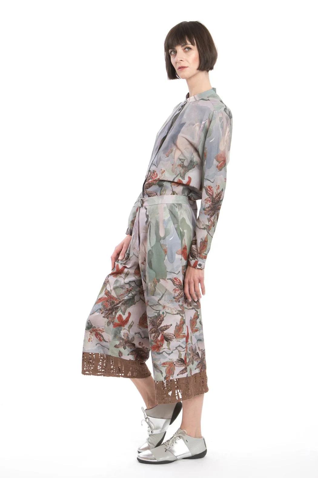 Blouse Print Wax-Red