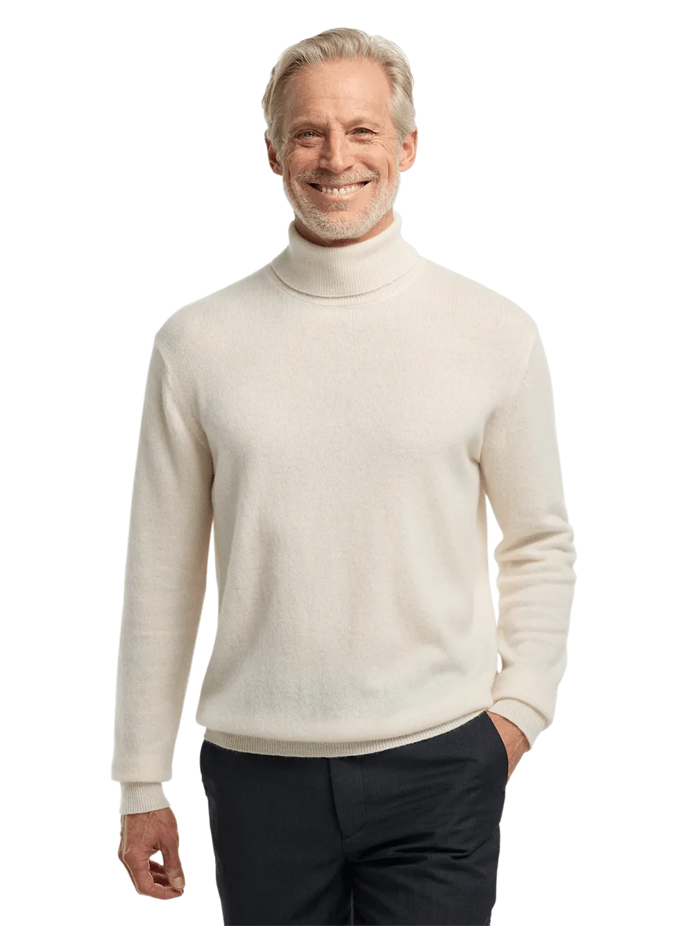 Cashmere Turtleneck Sweater - Ivory