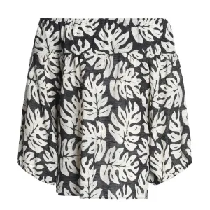 Chloe Palm Leaf Print Off The Shoulder Top