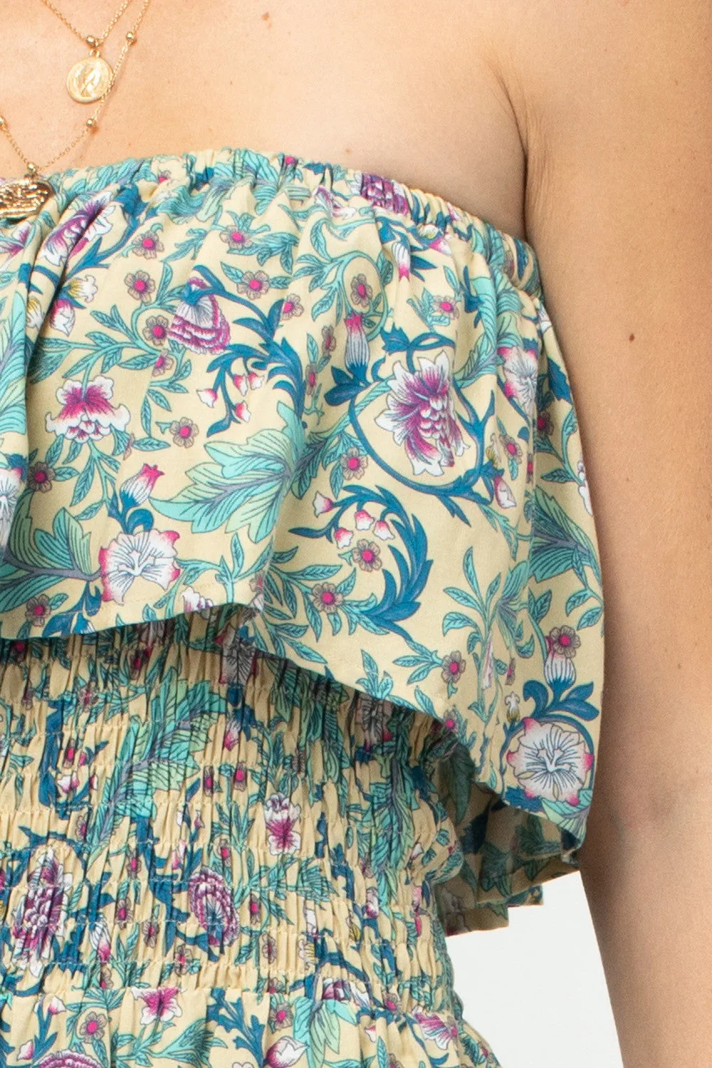 Entro Off Shoulder Ruffle Romper