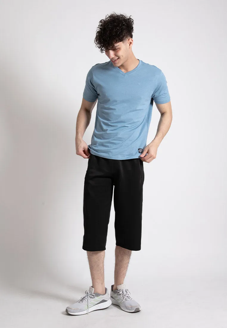 Forest 100% Cotton Unisex V Neck Short Sleeve Best Selling Soft Plain Tee T Shirt Men | Baju T shirt Lelaki - 23492 C