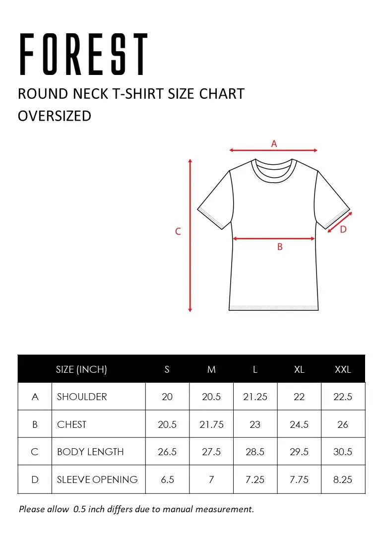 Forest Premium Premium Cotton Oversized Stripe Round Neck Tee T Shirt Men | Baju T Shirt Lelaki - 23858