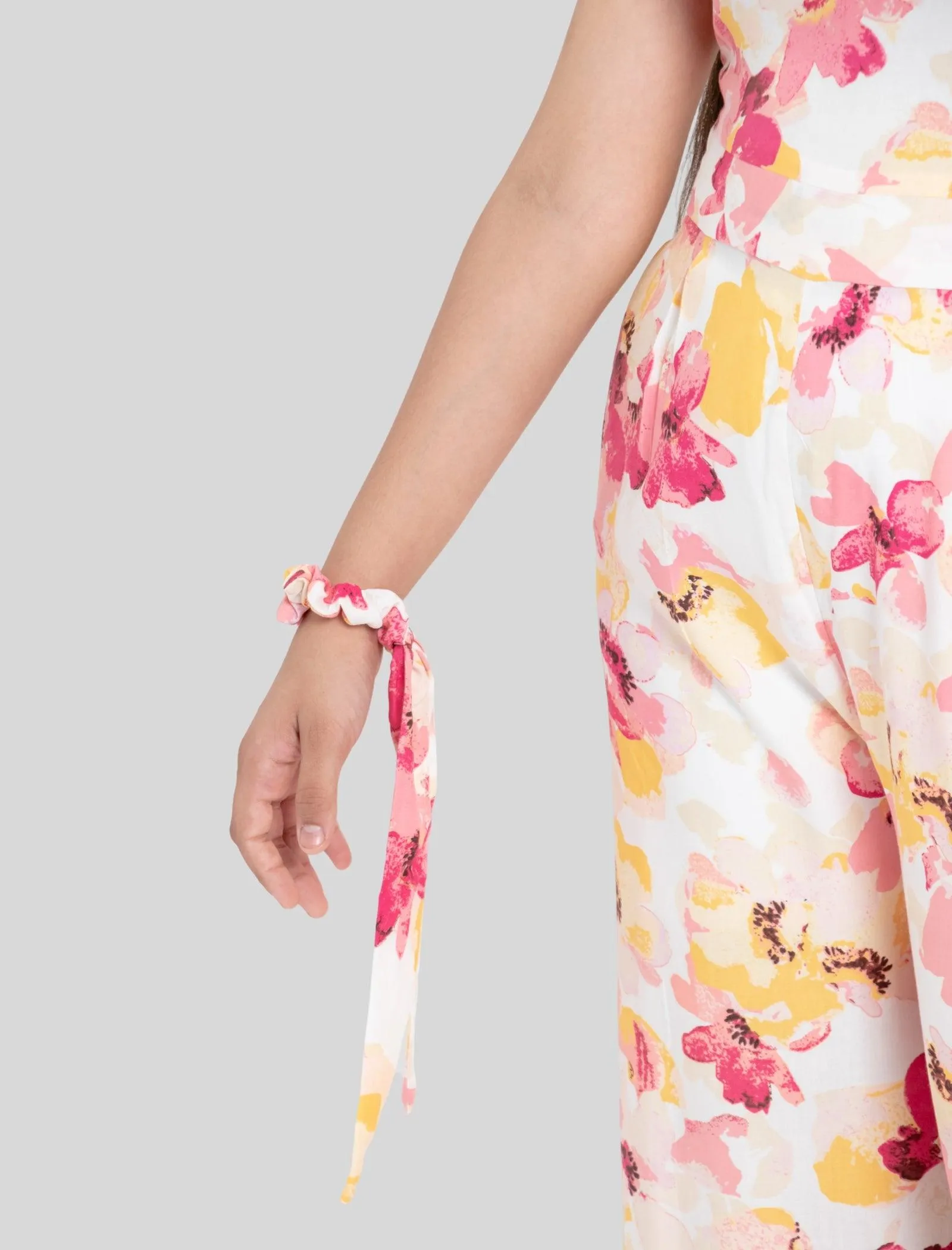 Girls Kids Summer Big Floral Jumpsuit (Multi-color)