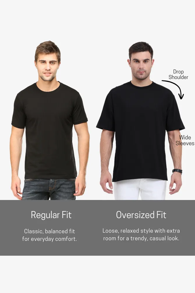 Golden Yellow Oversized T-shirt for men