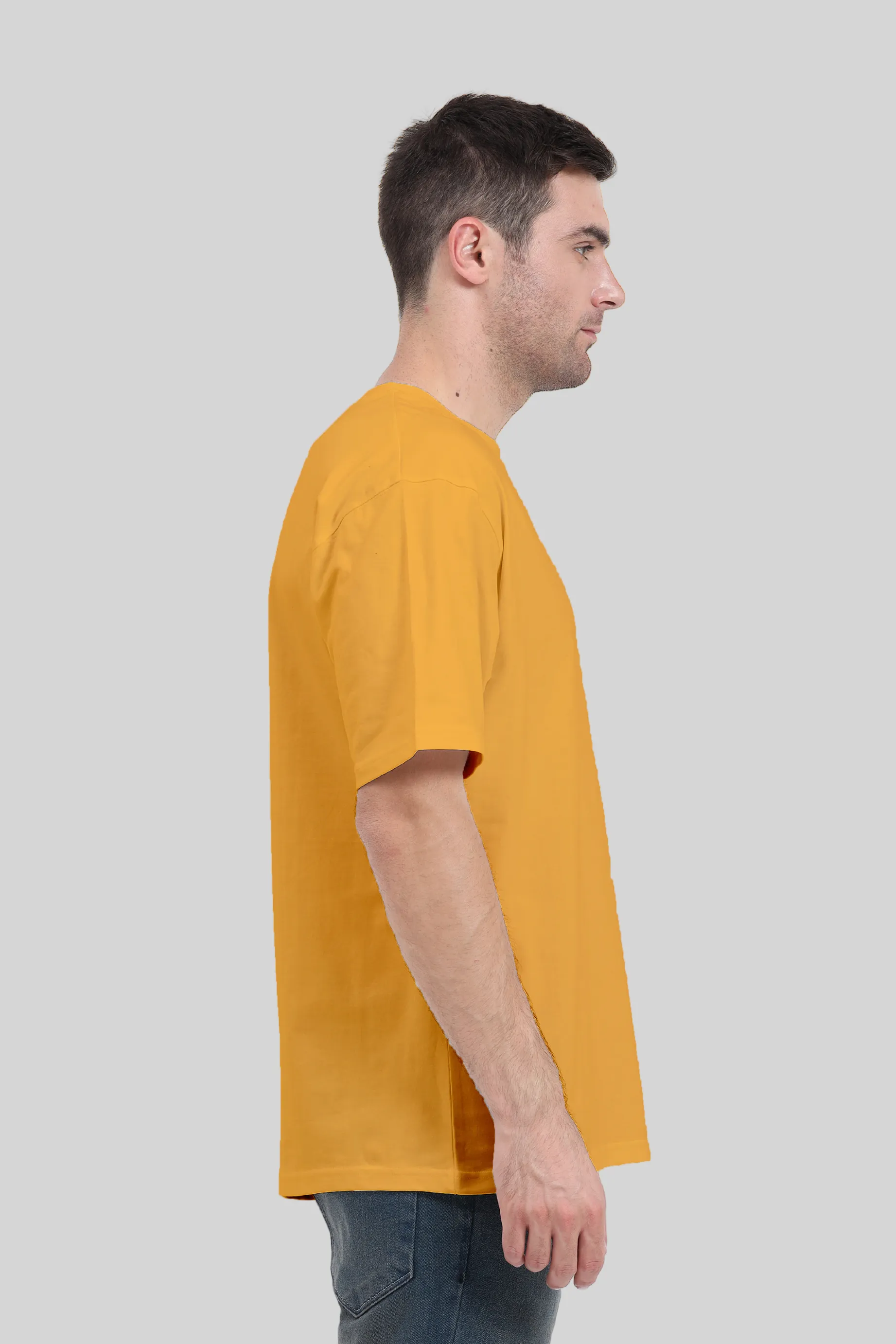 Golden Yellow Oversized T-shirt for men