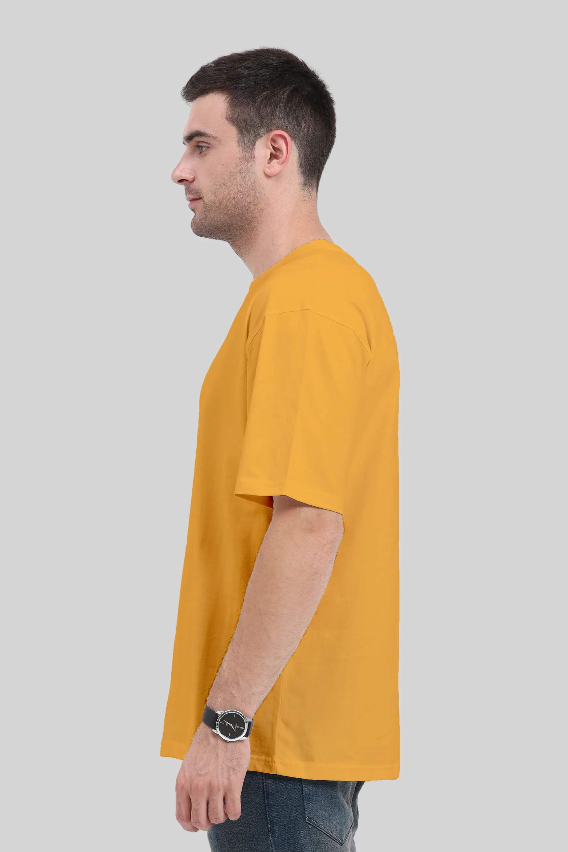 Golden Yellow Oversized T-shirt for men