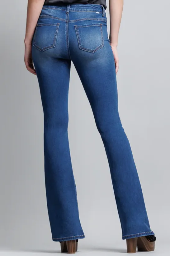 High Rise 5-Pocket Bootcut Jeans