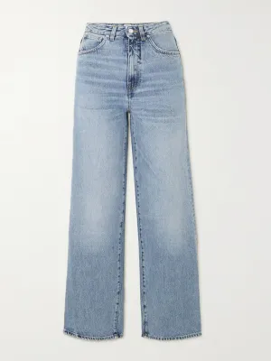High-rise flared organic jeans