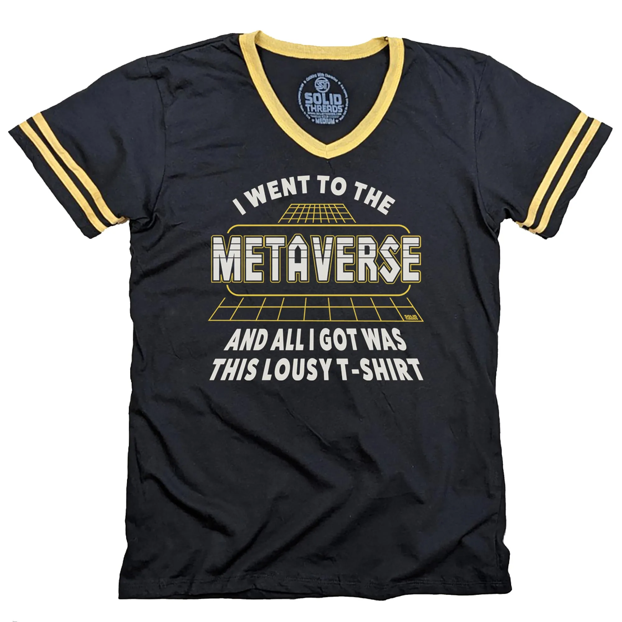 I Went to the Metaverse and I All Got was This Lousy Ringer V-Neck Tee
