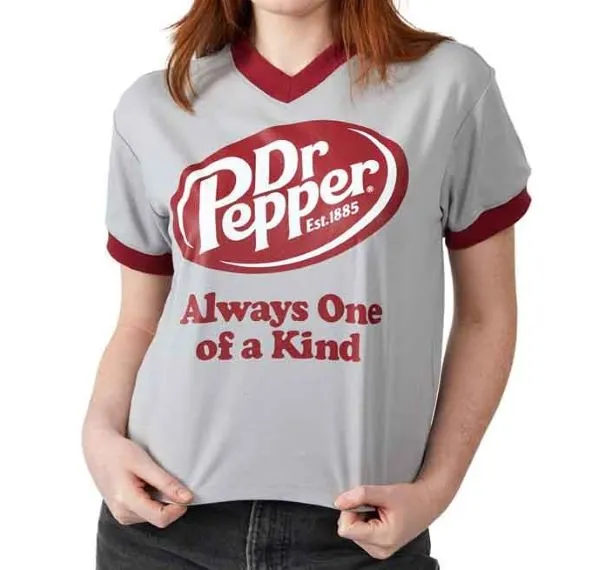 Jr T Shirt - V-neck Dr Pepper