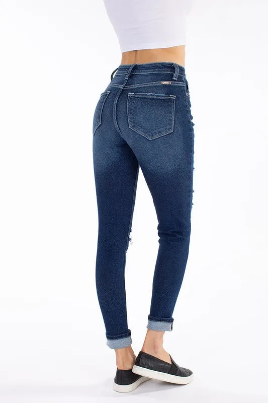 KANCAN- Rolled Jean Short