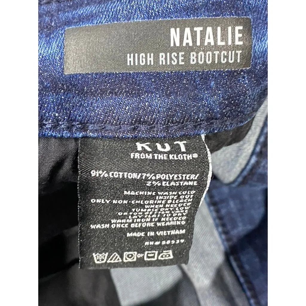 KUT FROM THE KLOTH Women's Durable Natalie High-Rise Bootcut Denim Jeans SZ 14
