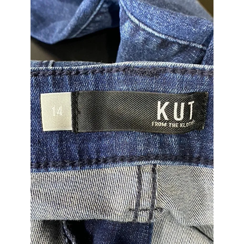 KUT FROM THE KLOTH Women's Durable Natalie High-Rise Bootcut Denim Jeans SZ 14