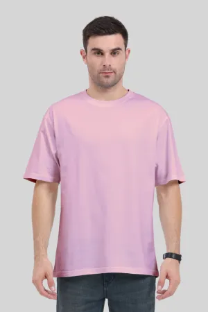 Light Baby Pink Lightweight Oversized T-shirt for men