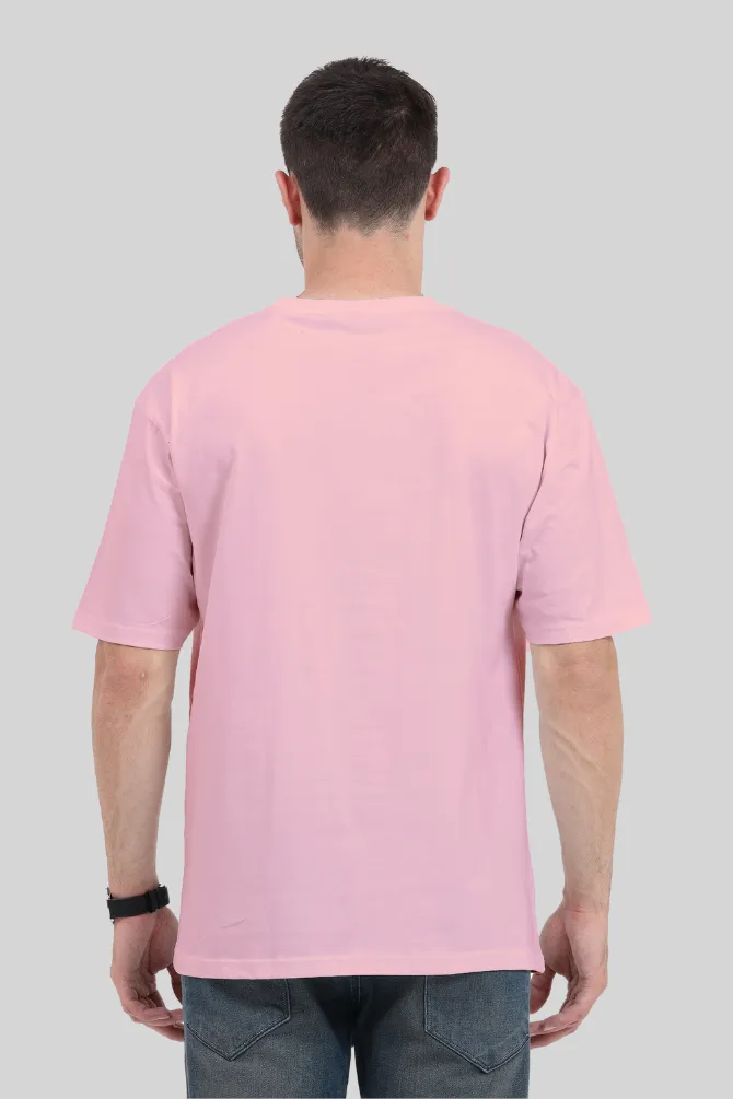 Light Baby Pink Lightweight Oversized T-shirt for men