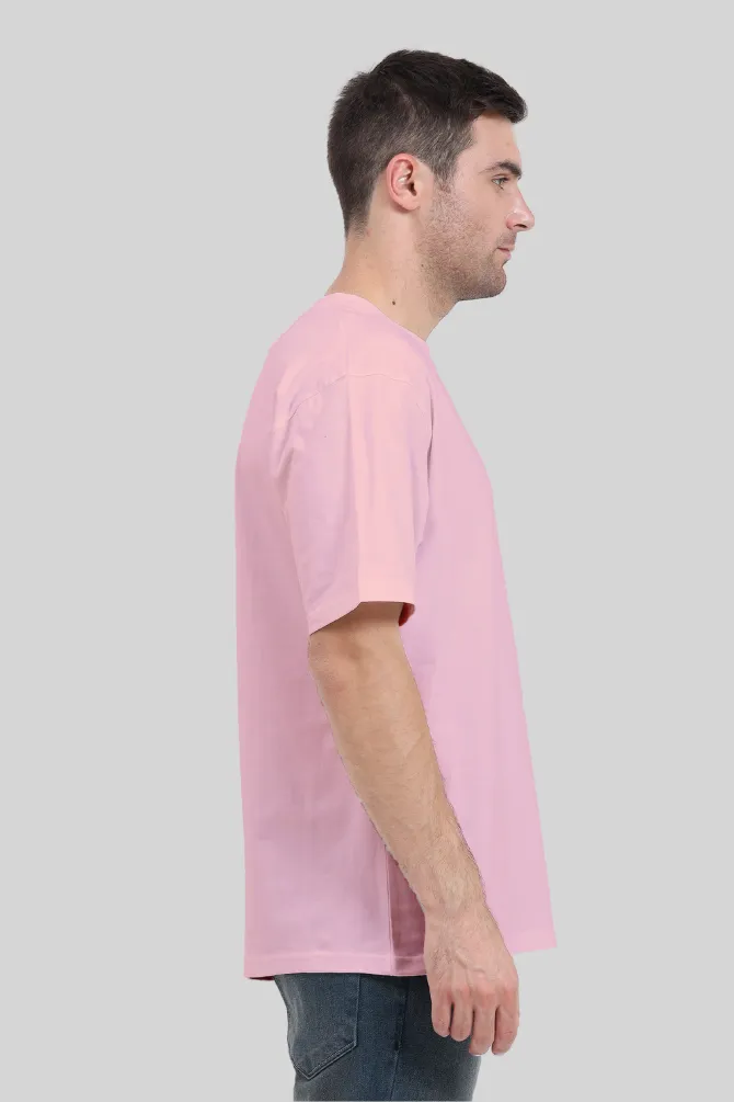 Light Baby Pink Lightweight Oversized T-shirt for men