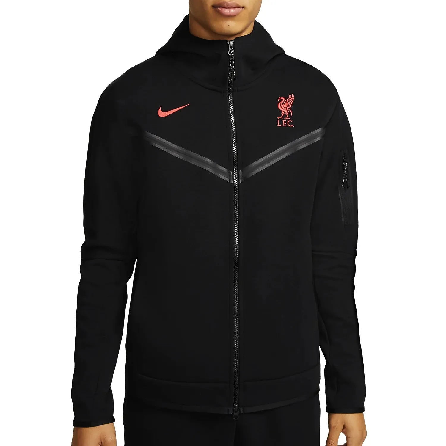 Liverpool FC black Tech Fleece presentation tracksuit 2022/23 - Nike