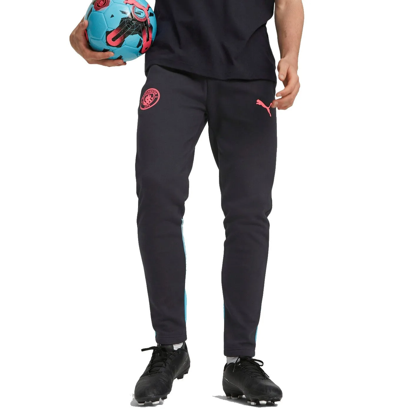Manchester City black Casual hooded presentation tracksuit 2023/24 - Puma