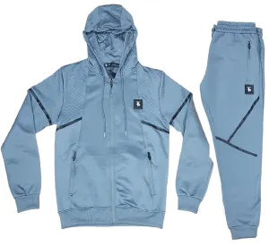 Mens Time Is Money Tracksuit 2 Piece Set Men Urban Hoodie & Joggers Zip Pants Matching Sweatshirts Sweatpants Hoodie & Joggers Bottoms
