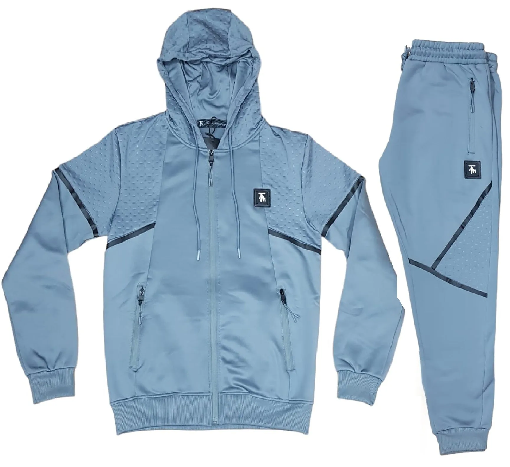 Mens Time Is Money Tracksuit 2 Piece Set Men Urban Hoodie & Joggers Zip Pants Matching Sweatshirts Sweatpants Hoodie & Joggers Bottoms