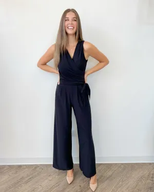 Nahla Sleeveless Jumpsuit with Tie Waist