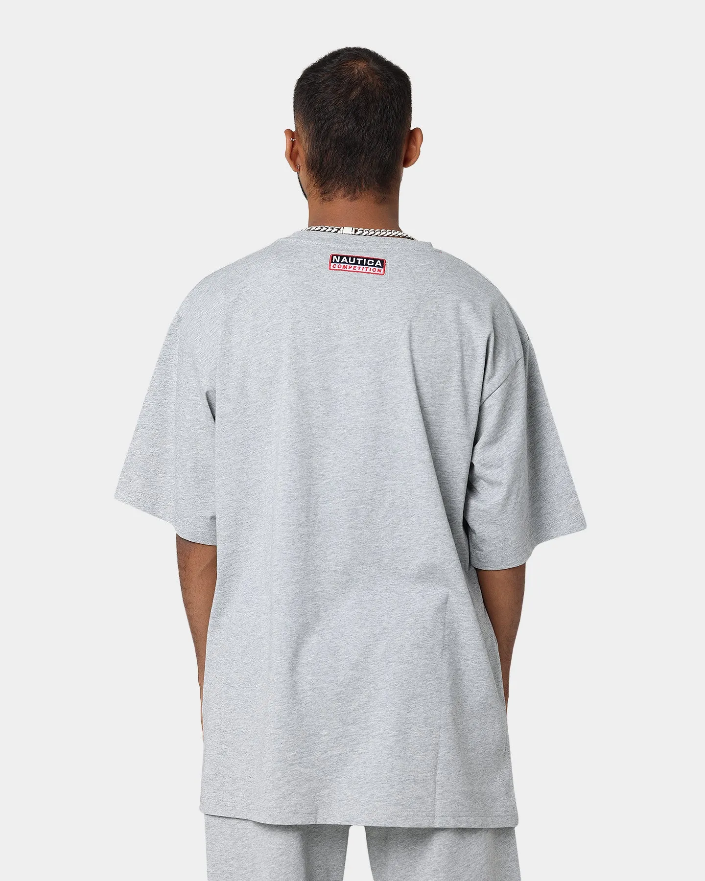 Nautica Finley Oversized T-Shirt Grey Marl