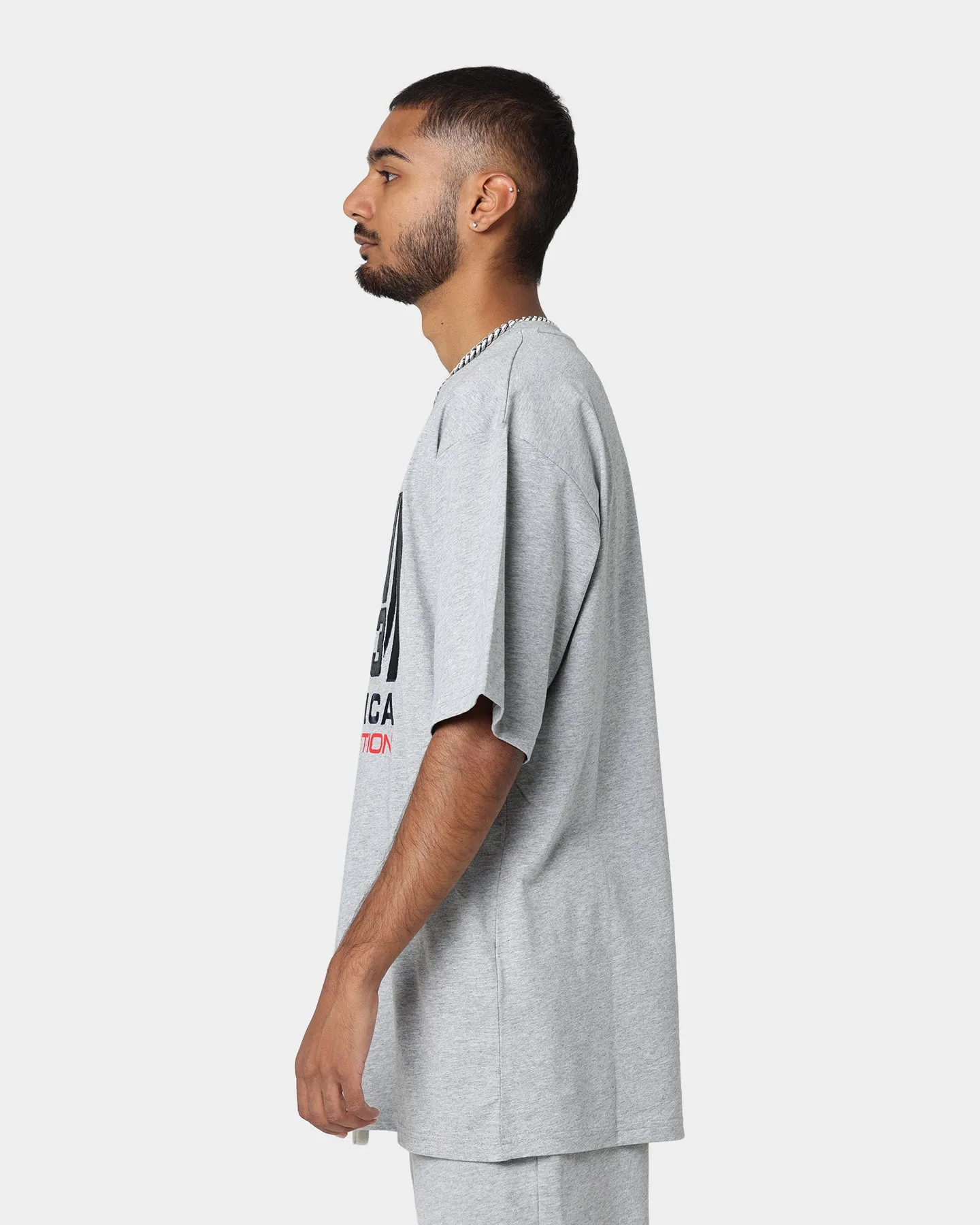 Nautica Finley Oversized T-Shirt Grey Marl