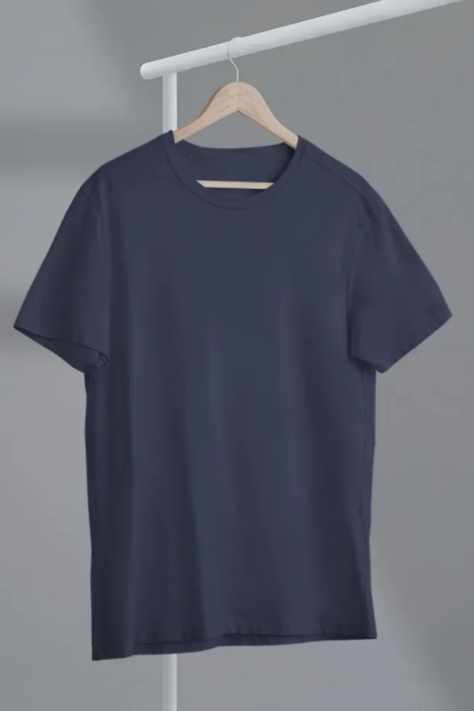 Navy Blue Lightweight Oversized T-shirt for women