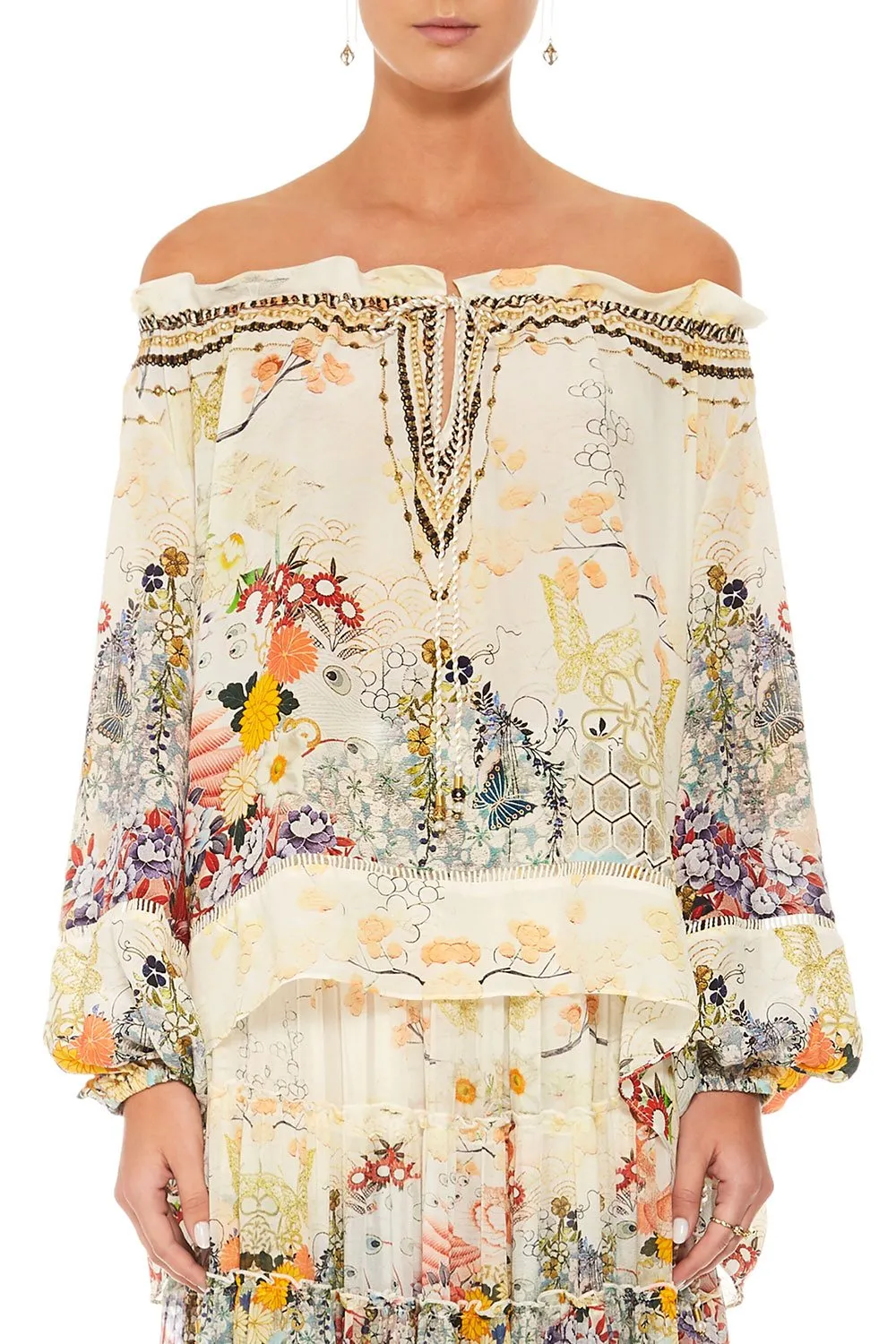 OFF THE SHOULDER BLOUSE LADY LABYRINTH