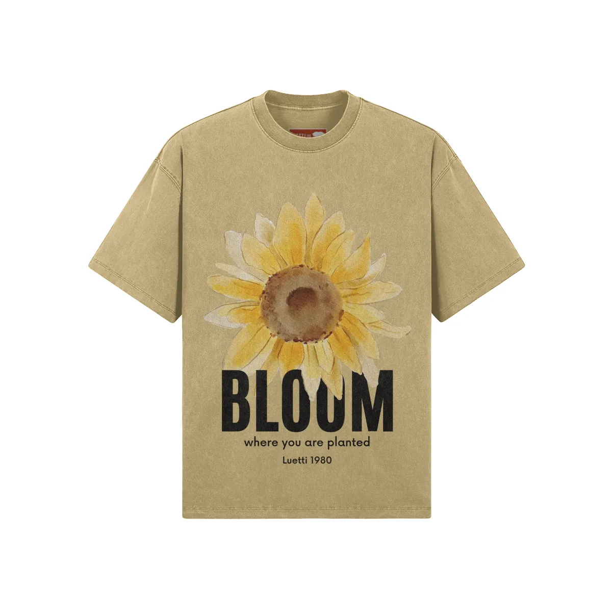 Oversized Washed Crew Neck T-shirt