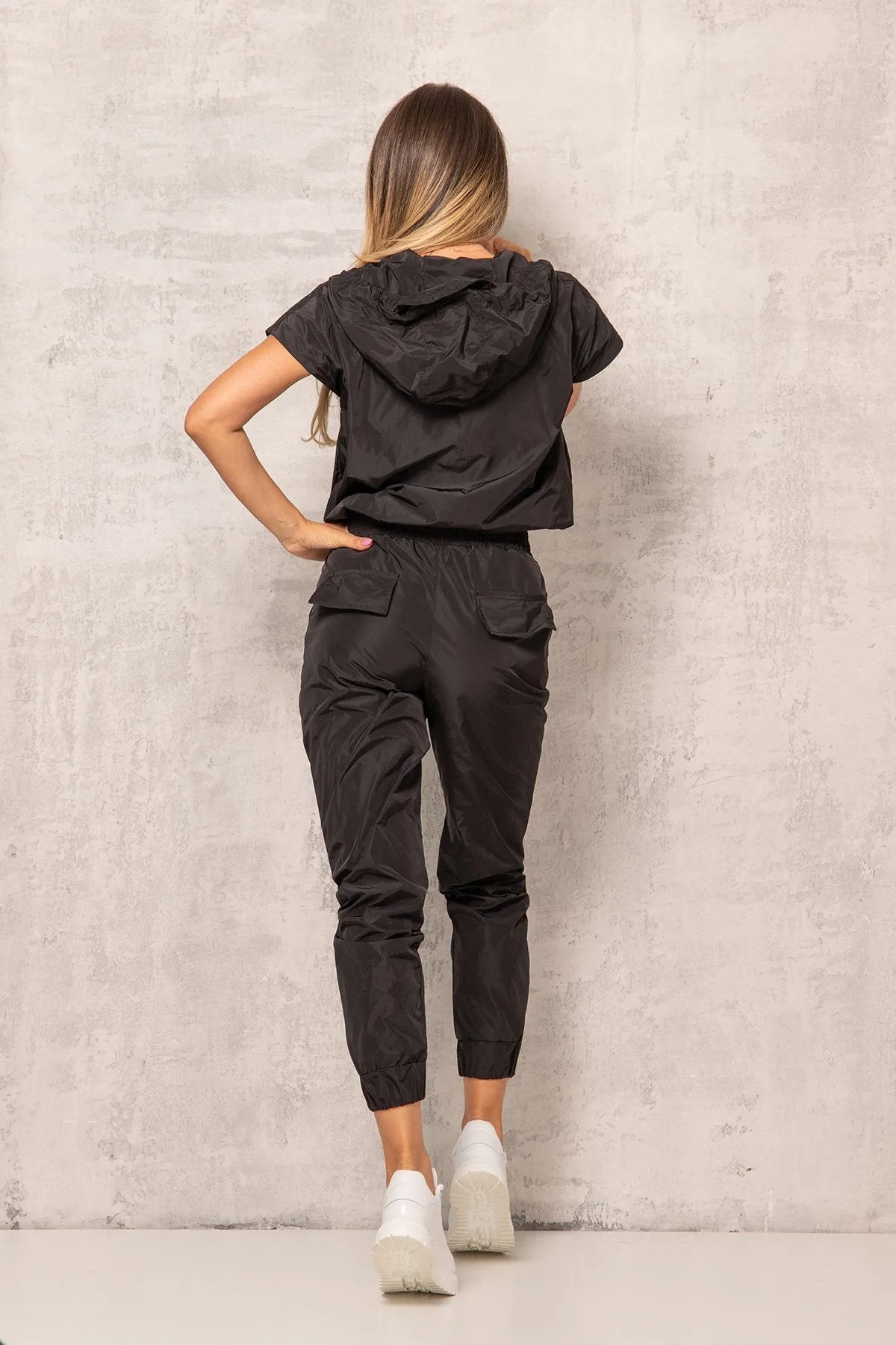 Pants and Short Hooded Top