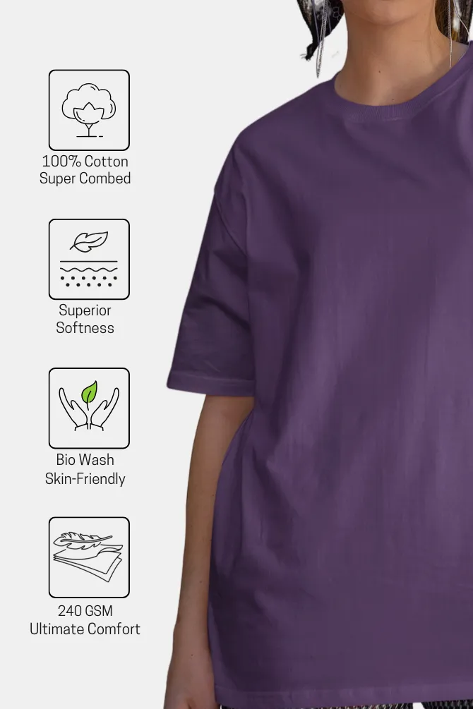 Purple Oversized T-shirt for women