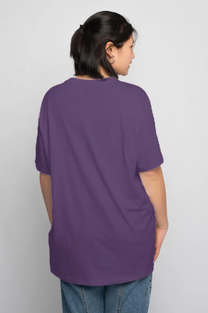 Purple Oversized T-shirt for women