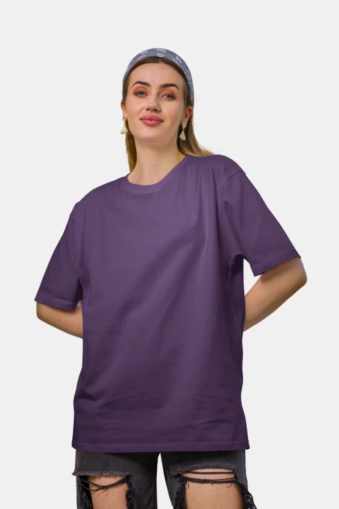Purple Oversized T-shirt for women