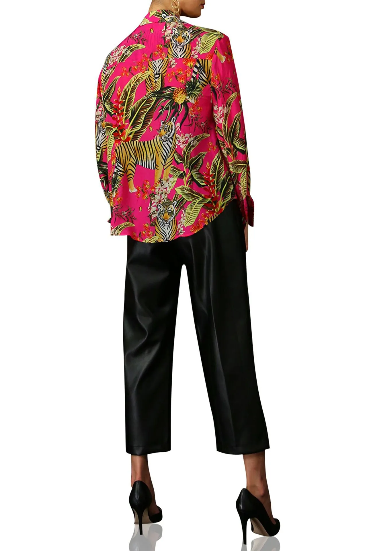 Silk Women Shirt-TG Print
