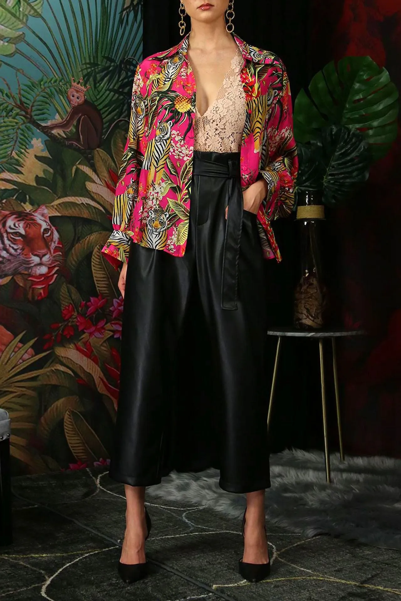 Silk Women Shirt-TG Print