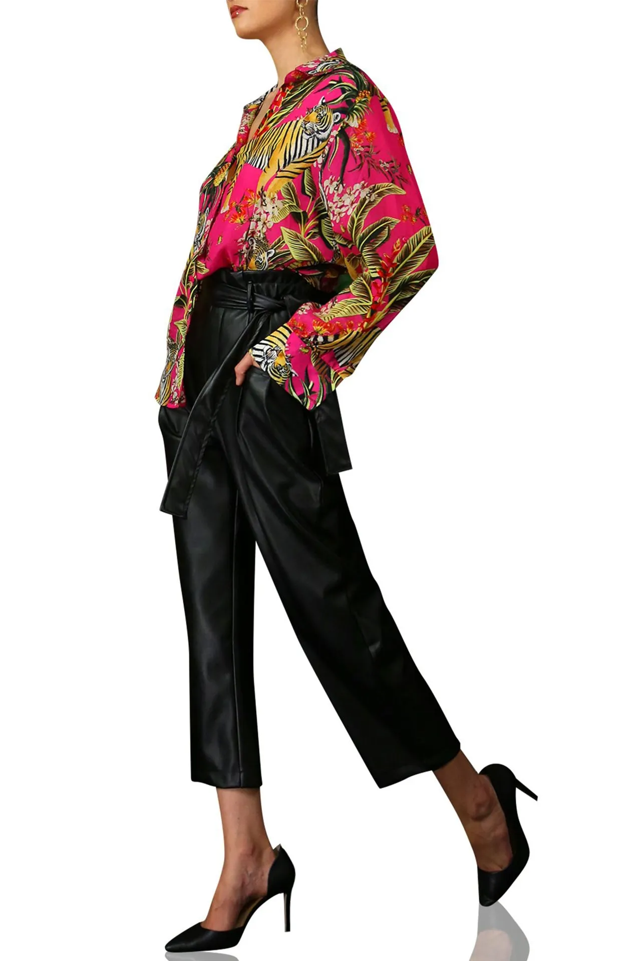 Silk Women Shirt-TG Print