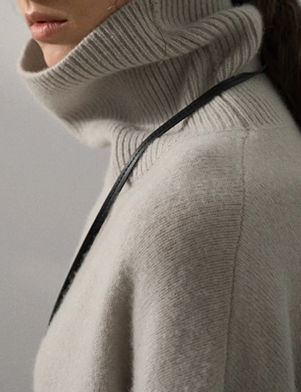 Soft Wool Turtleneck Sweater